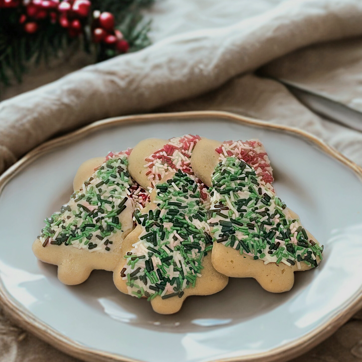 Sprinkled Sugar Cookie Cutouts