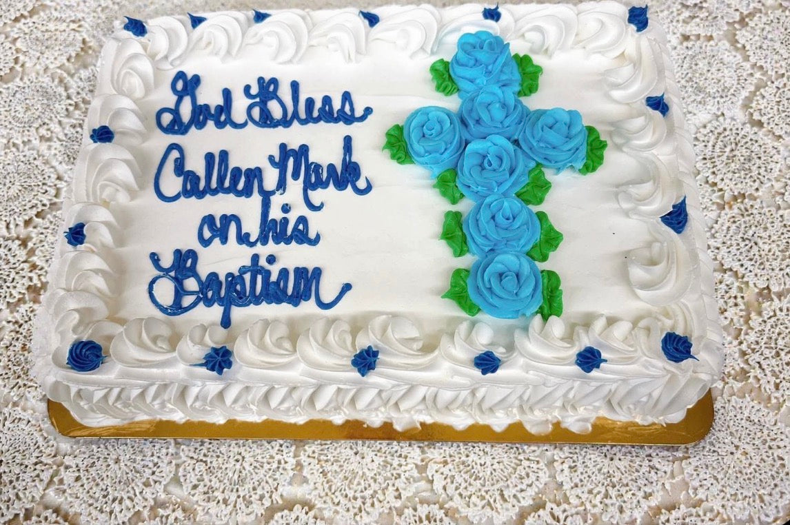 Cake- 1/4 sheet -  Whipped Cream Icing