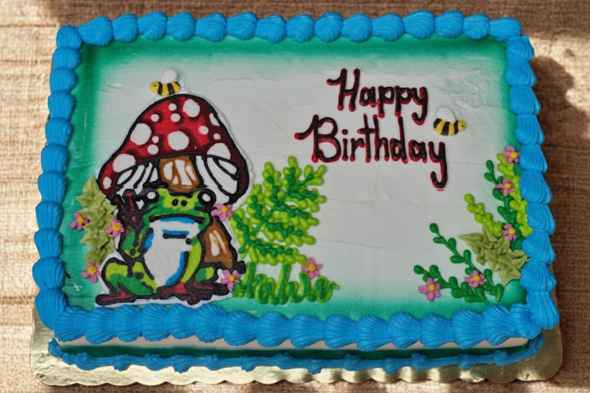 Cake- 1/4 sheet - Butter Cream Icing